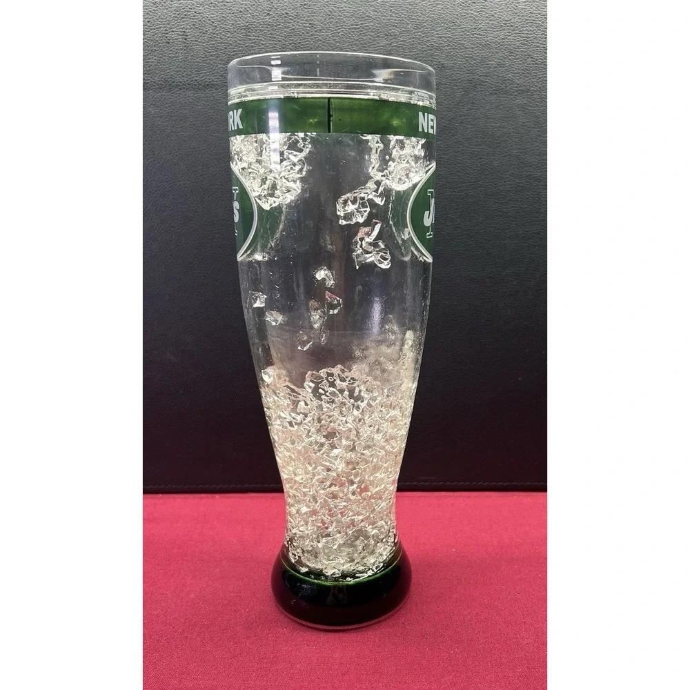 NFL New‎ York Jets 16oz Crystal Freezer Pilsner Glass